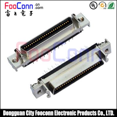 SCSI 50P female connector with straight Dip to PCB